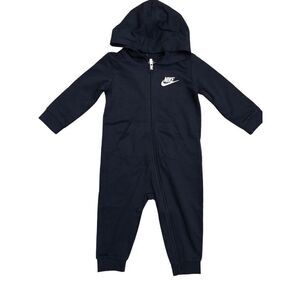Nike Hooded Zip Up Baby Romper Size 18M